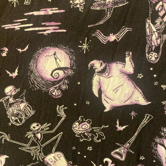 Torrid Disney The Nightmare Before Christmas Character Black Mini Trapeze Dress - Picture 7 of 8